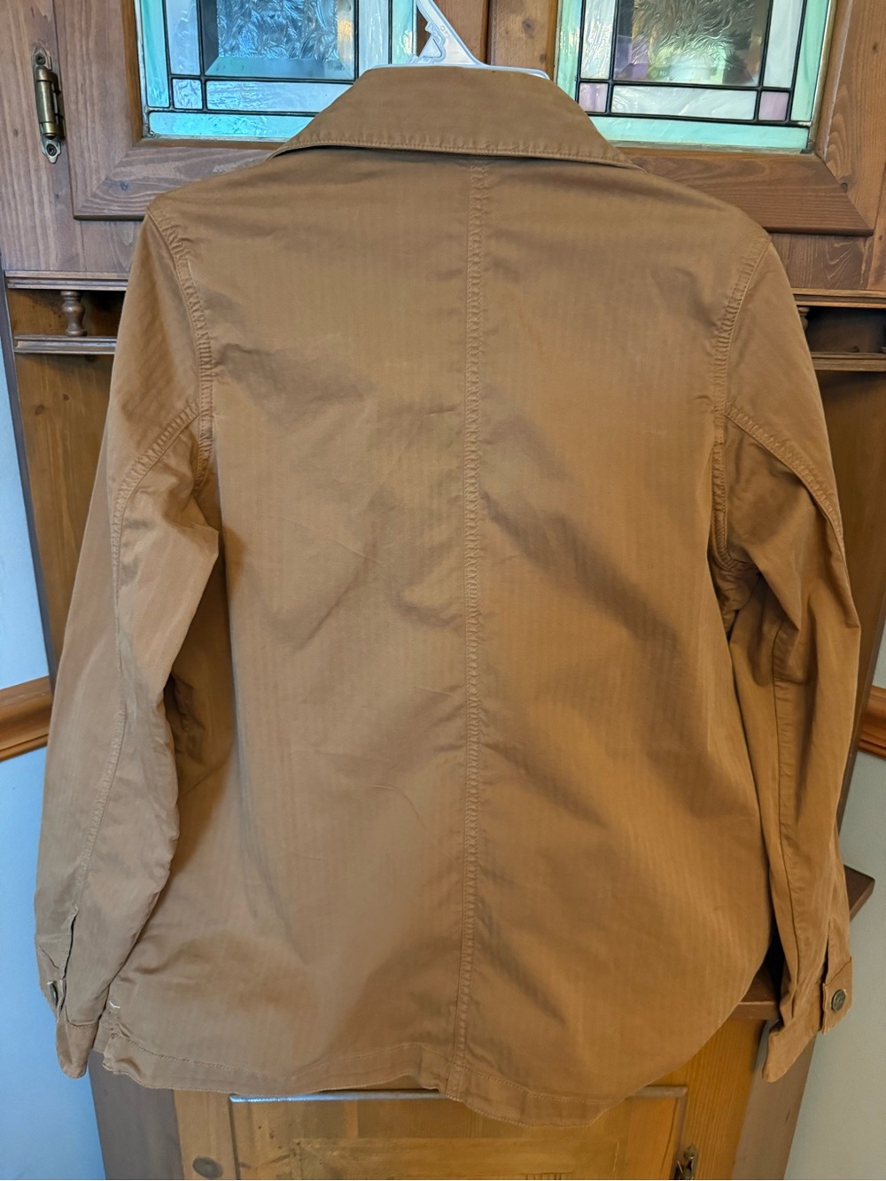 Orvis organic cotton blend utility chore jacket in a tan shade, M 2021 edition - Picture 3 of 12
